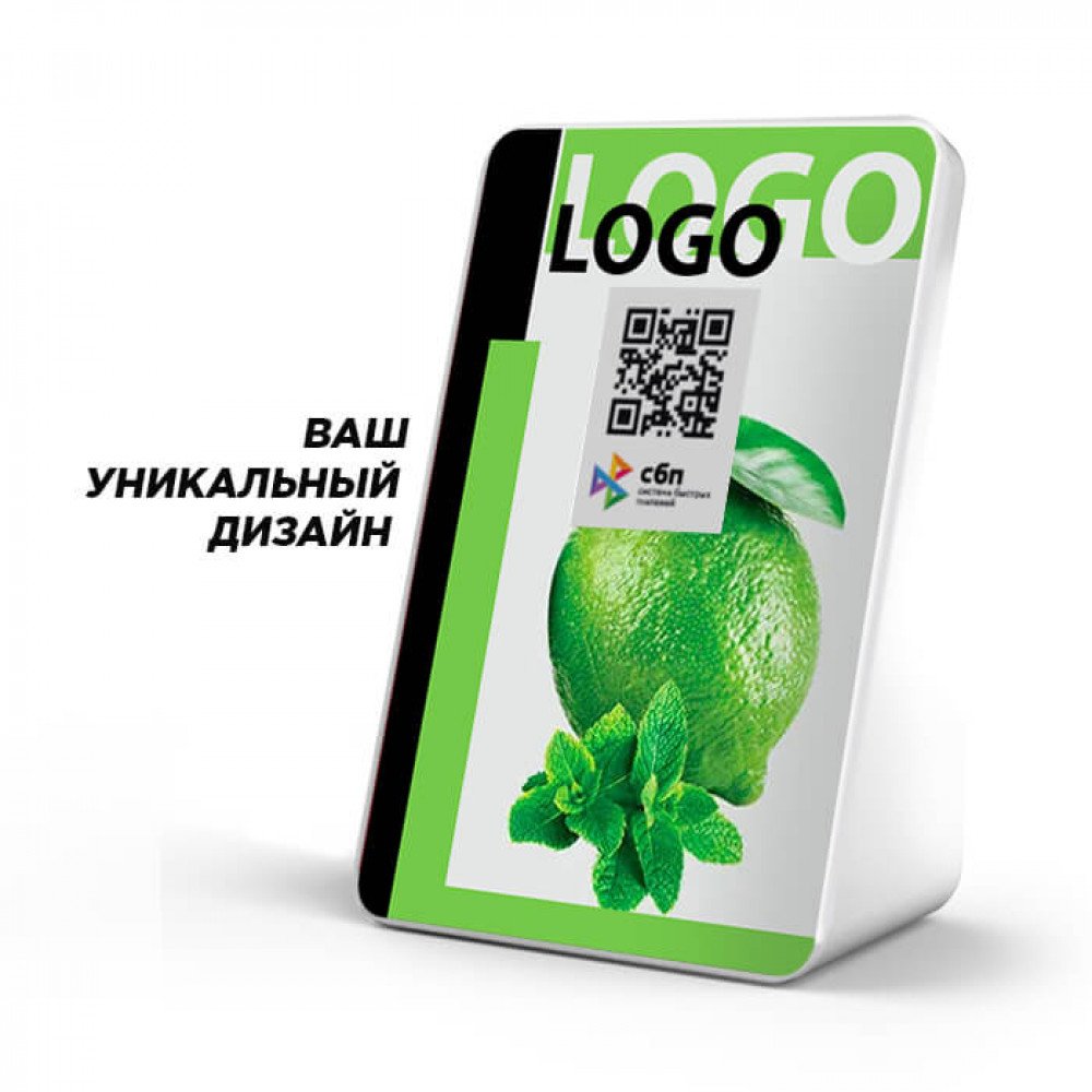 Дисплей QR кодов Mertech Full (с нанесением вашего дизайна) с АКБ