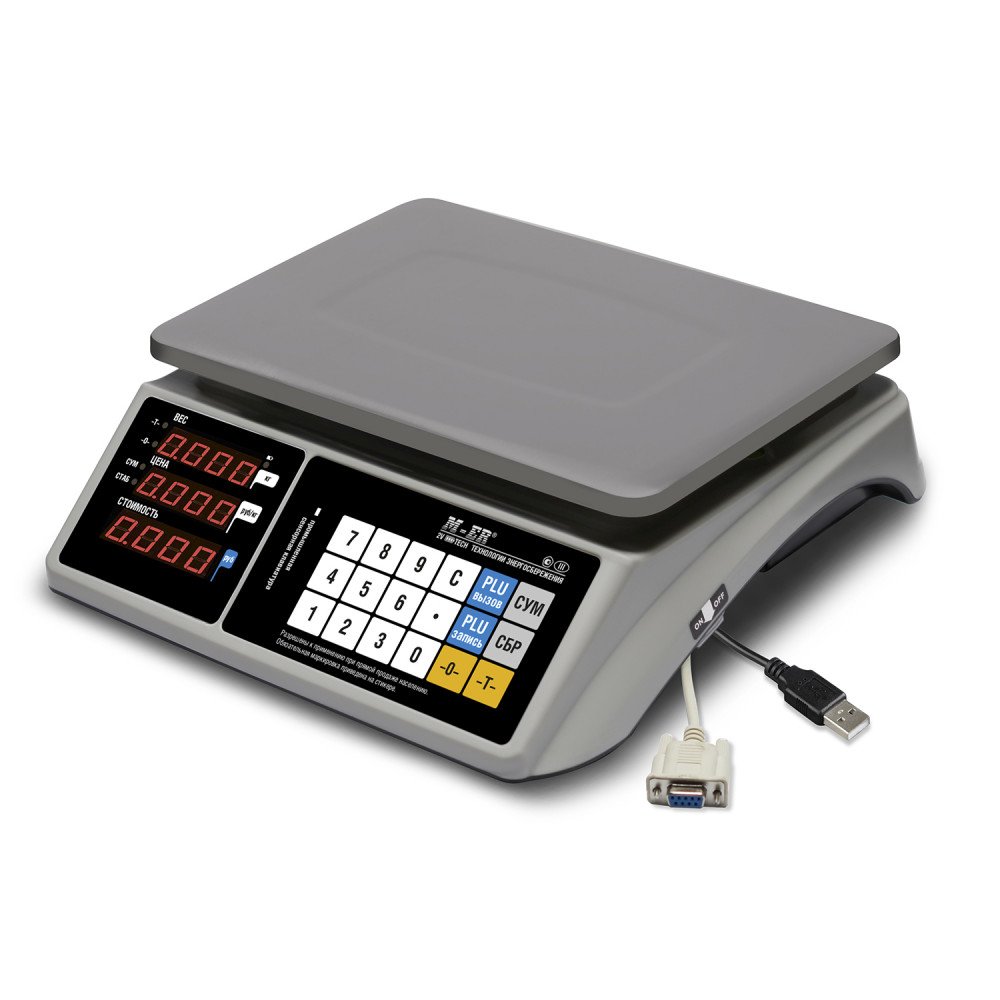 Tijoriy stol tarozilari M-ER 328 AC-6.1 "TOUCH-M" LED RS232 va USB — 1-surat