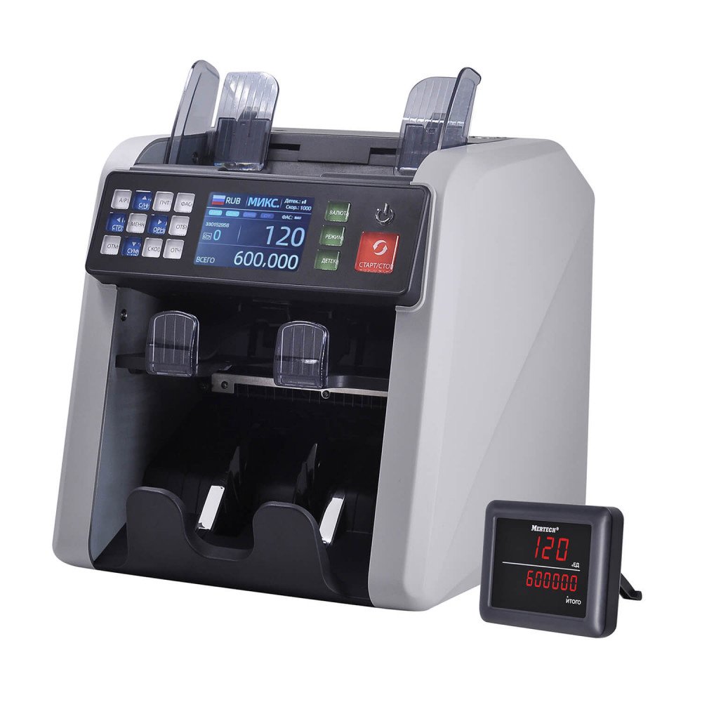 Banknotlarni saralash hisoblagichi MERTECH C-200 CIS DOUBLE