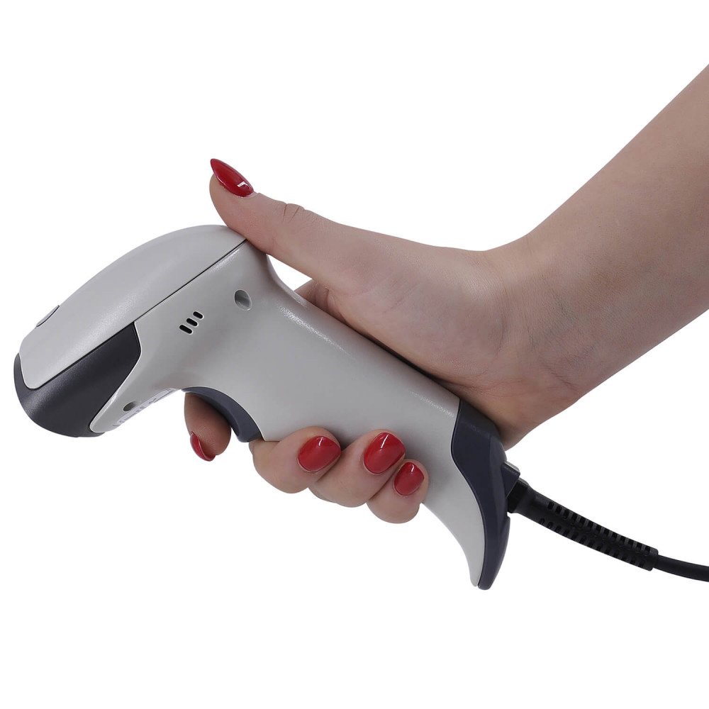 Проводной сканер штрих-кода MERTECH 2310 P2D SUPERLEAD USB White — фото 7