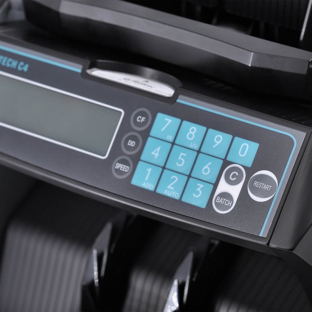 Ko'p valyutali banknot hisoblagichi MERTECH C-4 Black — 9-surat