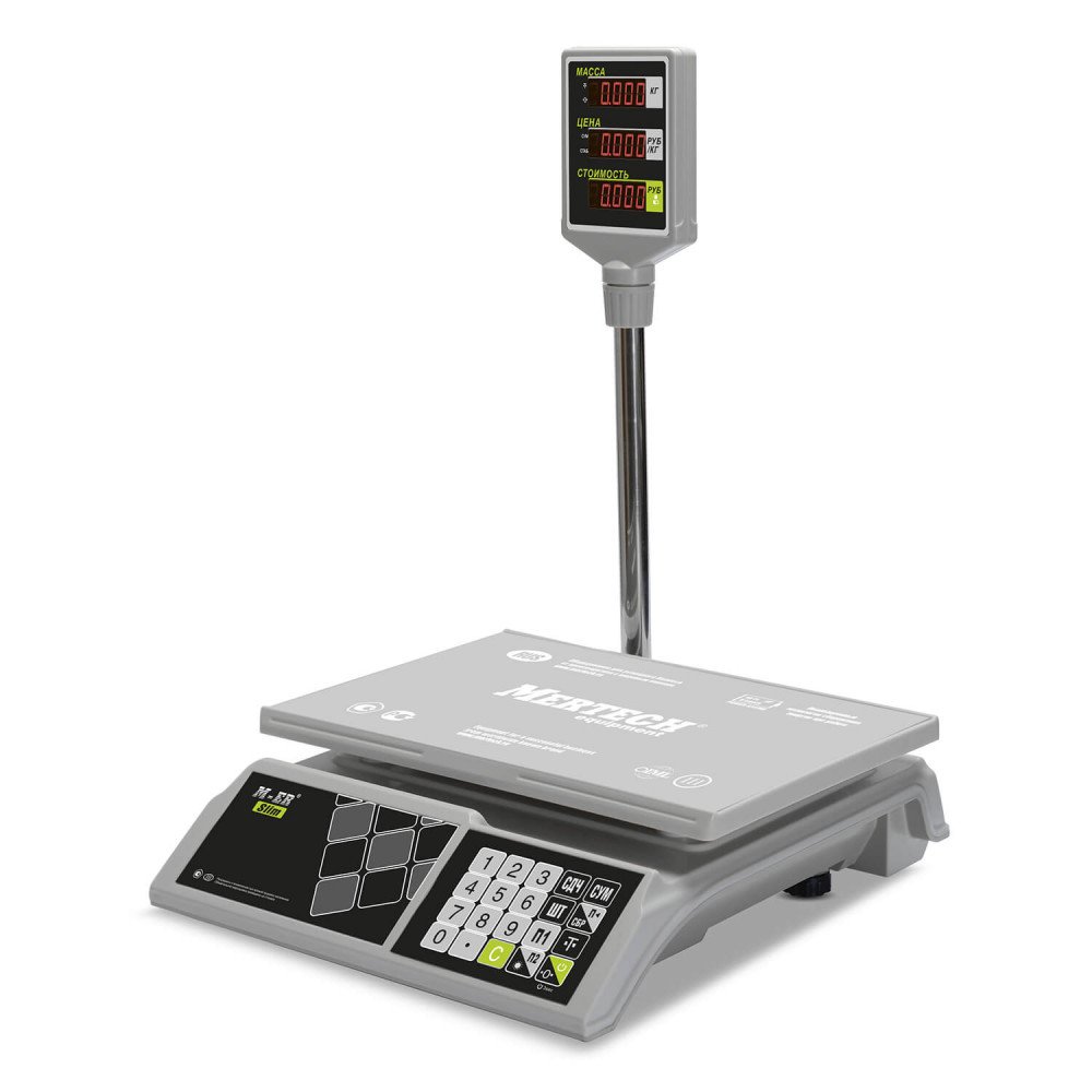 Savdo stoli tarozilari M-ER 326 ACP-32.5 "Slim" LED Oq — 1-surat