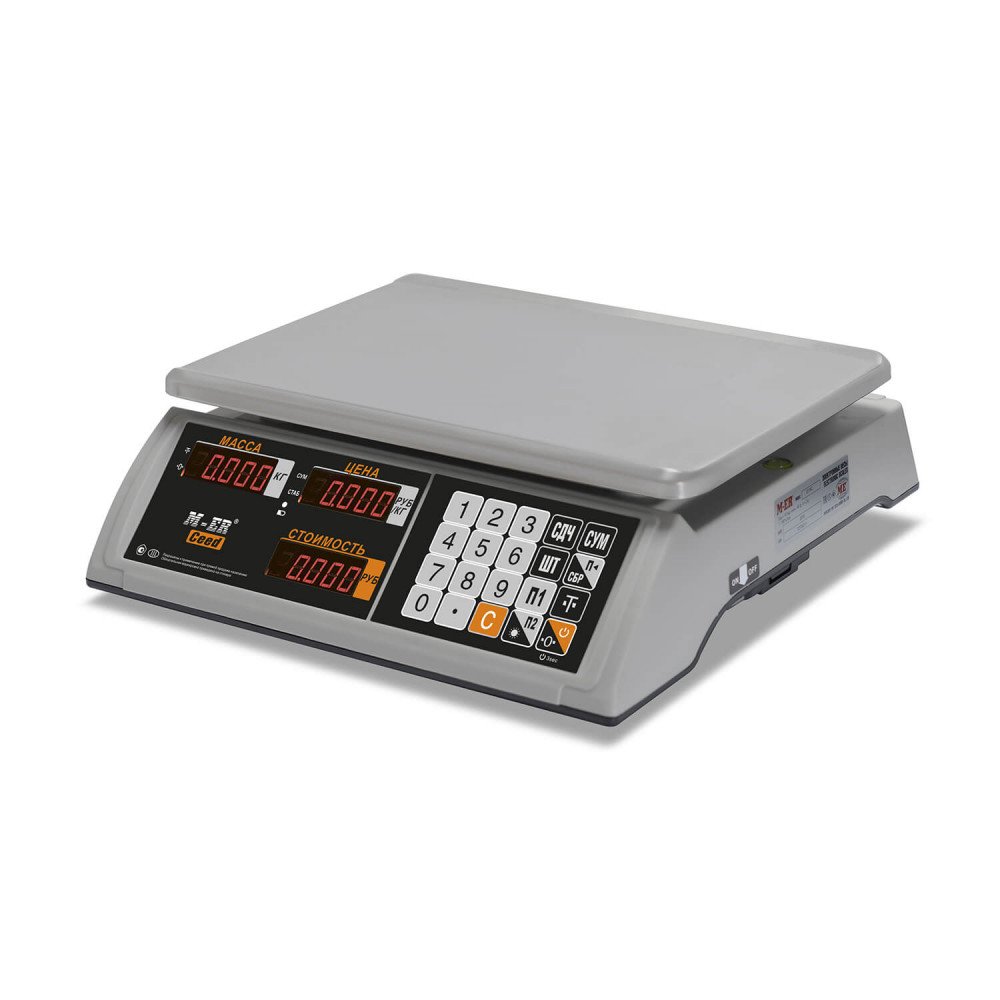Savdo stoli tarozilari M-ER 327 AC-15.2 "Ceed" LED Oq — 1-surat