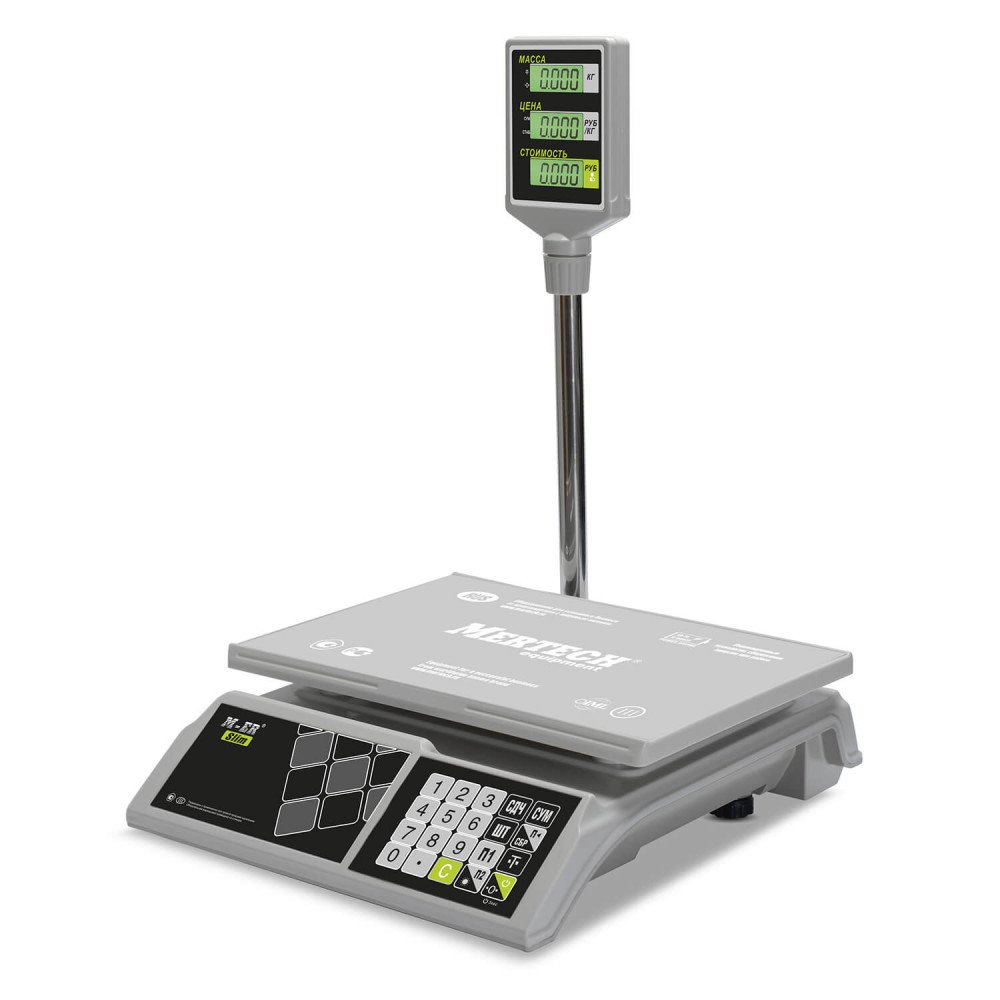 Savdo stoli tarozilari M-ER 326 ACP-15.2 "Slim" LCD Oq
