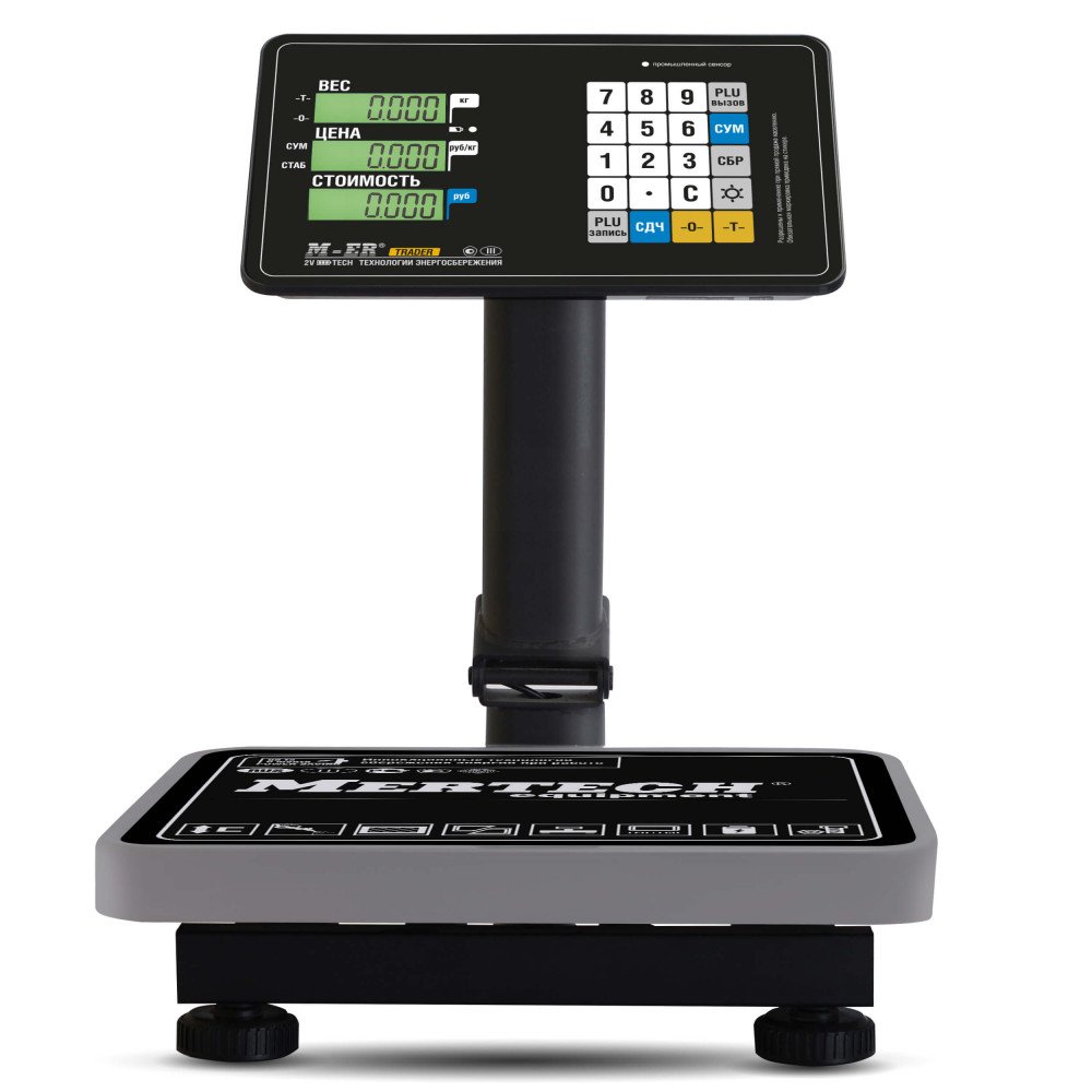 Tijoriy pol tarozilari M-ER 333 ACPU-60.20 hisoblagichli. narxi LCD — 2-surat