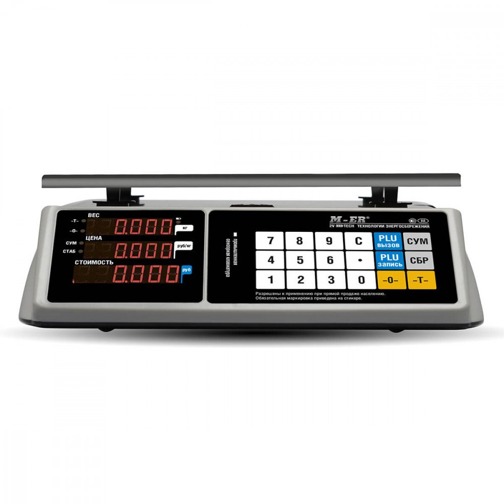 Торговые настольные весы M-ER 328 AC-6.1 "TOUCH-M" LED — фото 2