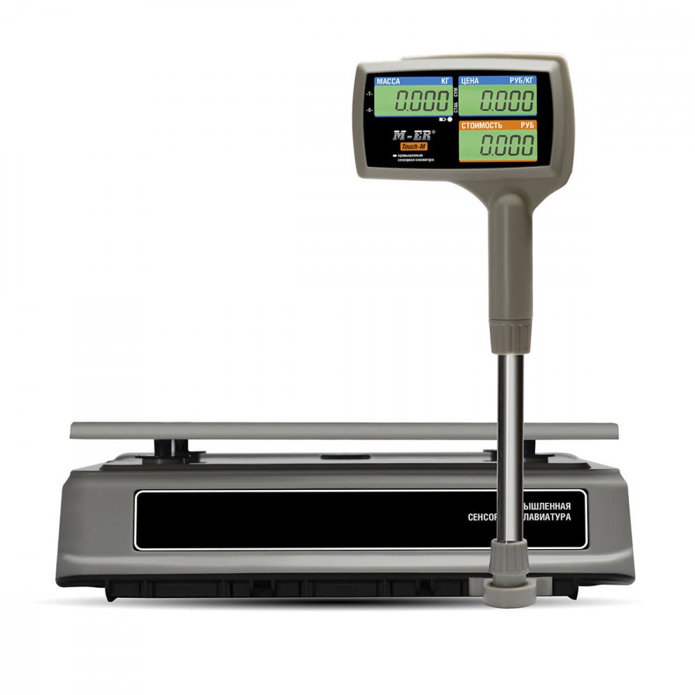 Торговые настольные весы M-ER 328 ACPX-6.1 "TOUCH-M" LCD RS232 и USB — фото 3