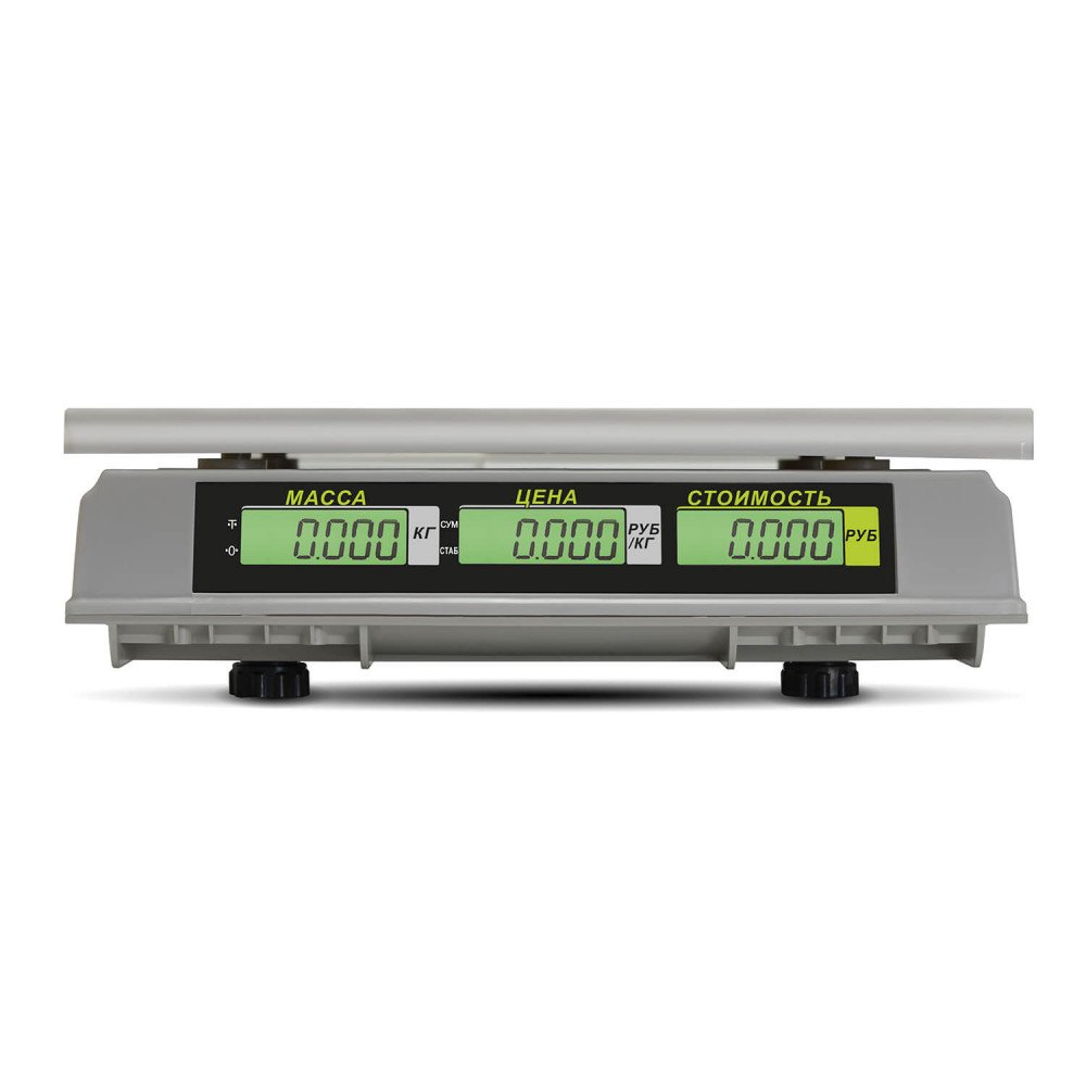 Торговые настольные весы M-ER 326 C-32.5 LCD без АКБ — фото 5