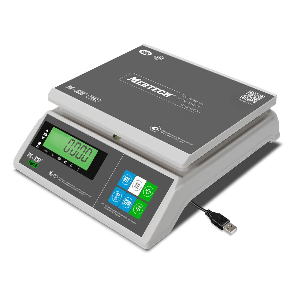 Porsiya tarozilari M-ER 326 AFU-15.1 "Post II" LCD USB-COM