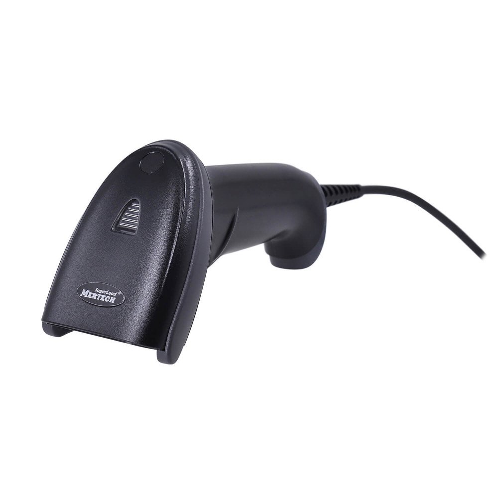 Проводной сканер штрих-кода MERTECH 2210 P2D SUPERLEAD черный 3 м кабель с гибкой подставкой