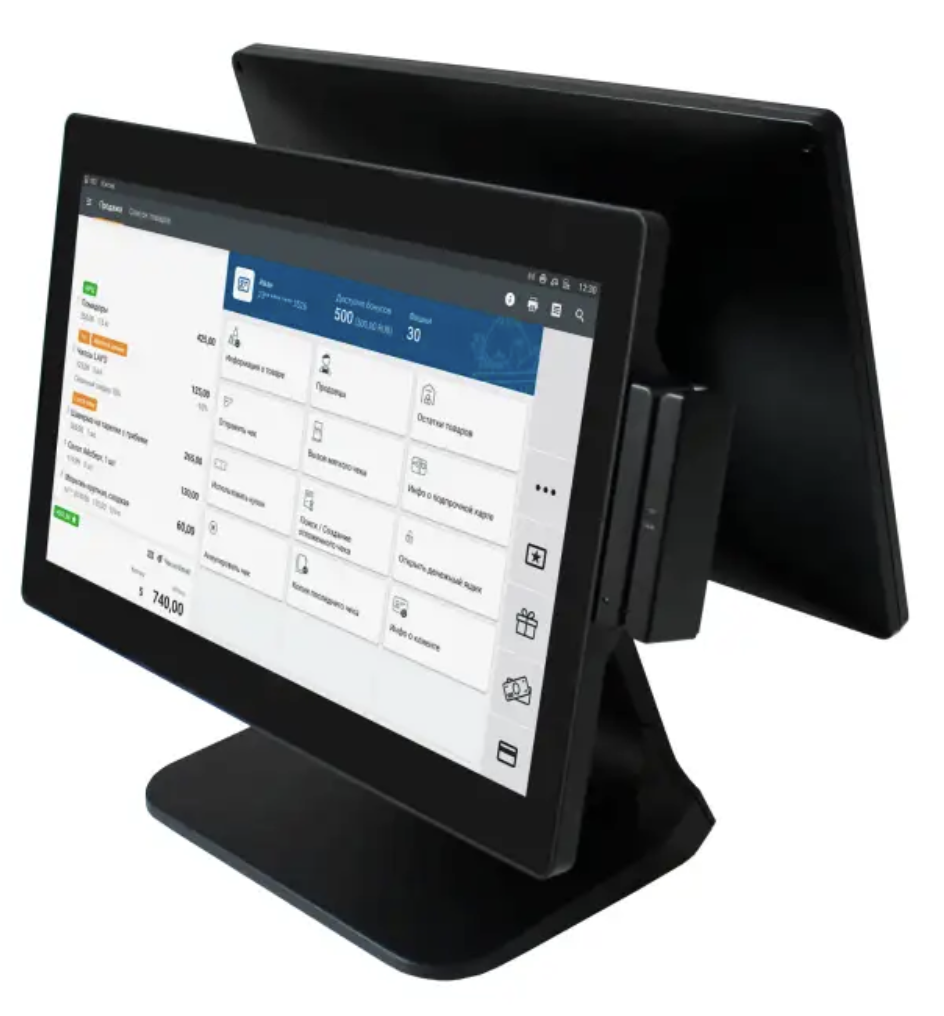 Sensorli monoblok Entry POS II, 15.6", J6412, RAM 8GB, SSD 128GB, MSR, qora, noOS