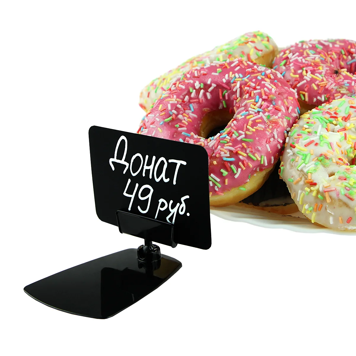 FOT-CLIP oyoqcha 0 mm, qora narx yorlig‘i ushlagichi — 3-surat