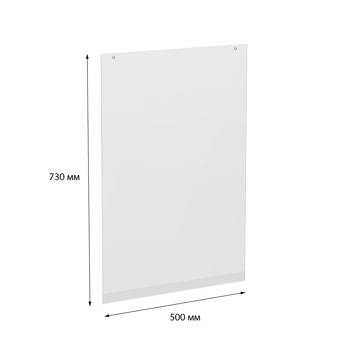 PH 500×730 mm vertikal osma cho‘ntak, pastdan ochiladigan, lyuversli — 4-surat