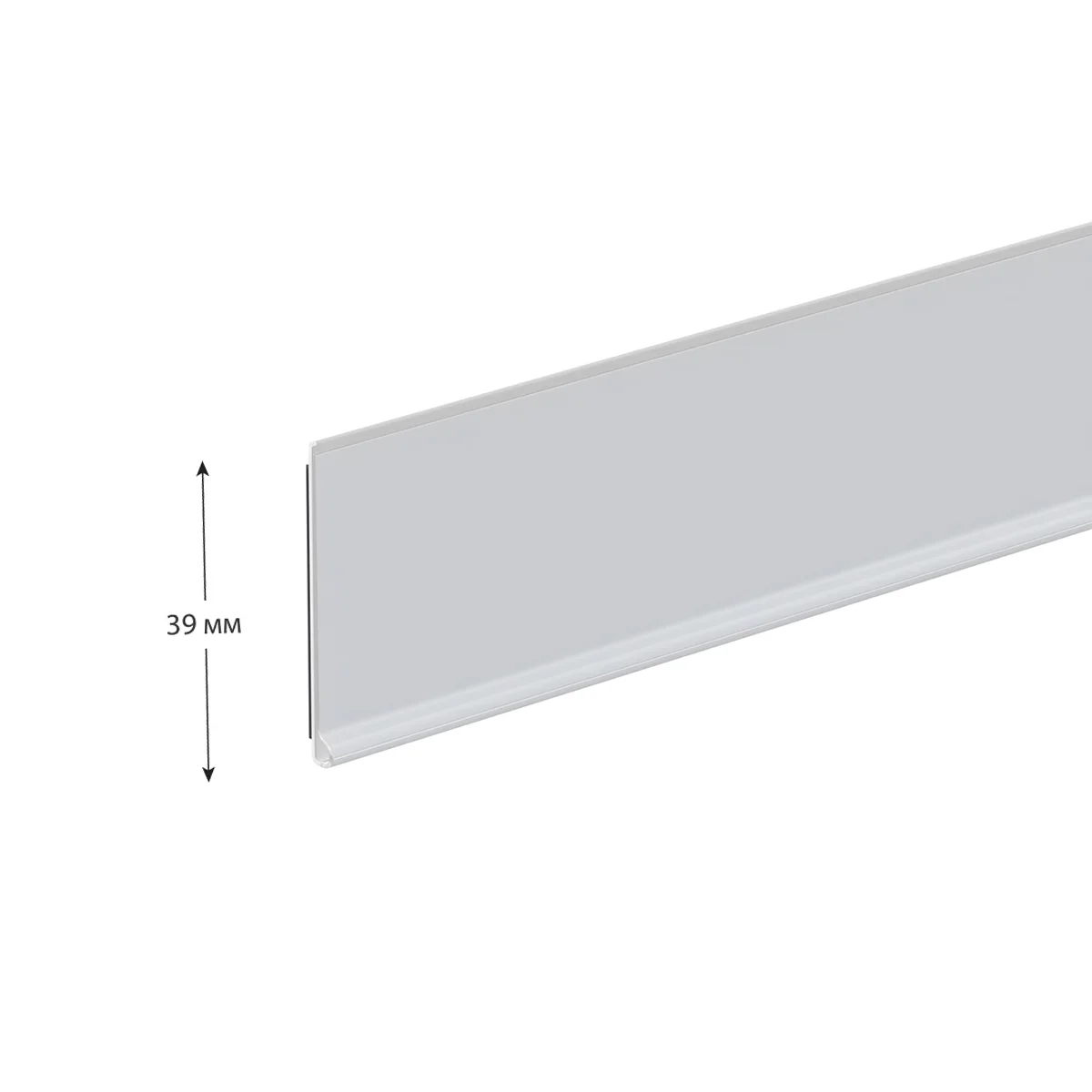DBR39 tokcha narx yorlig‘i ushlagichi, uzunligi 1320 mm, TM magnit lentali, oq — 5-surat