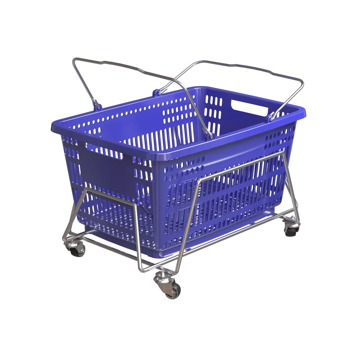 Savatlarni taxlash uchun g‘ildirakli BASKET STACKER tagligi — 4-surat