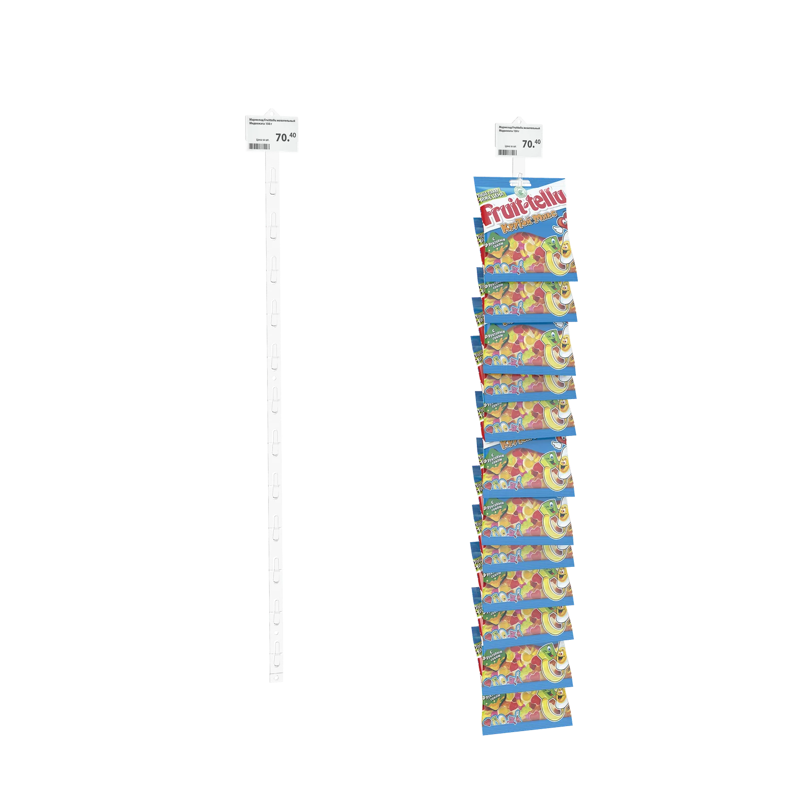 CLIP STRIP-W plastik osma lenta — 4-surat