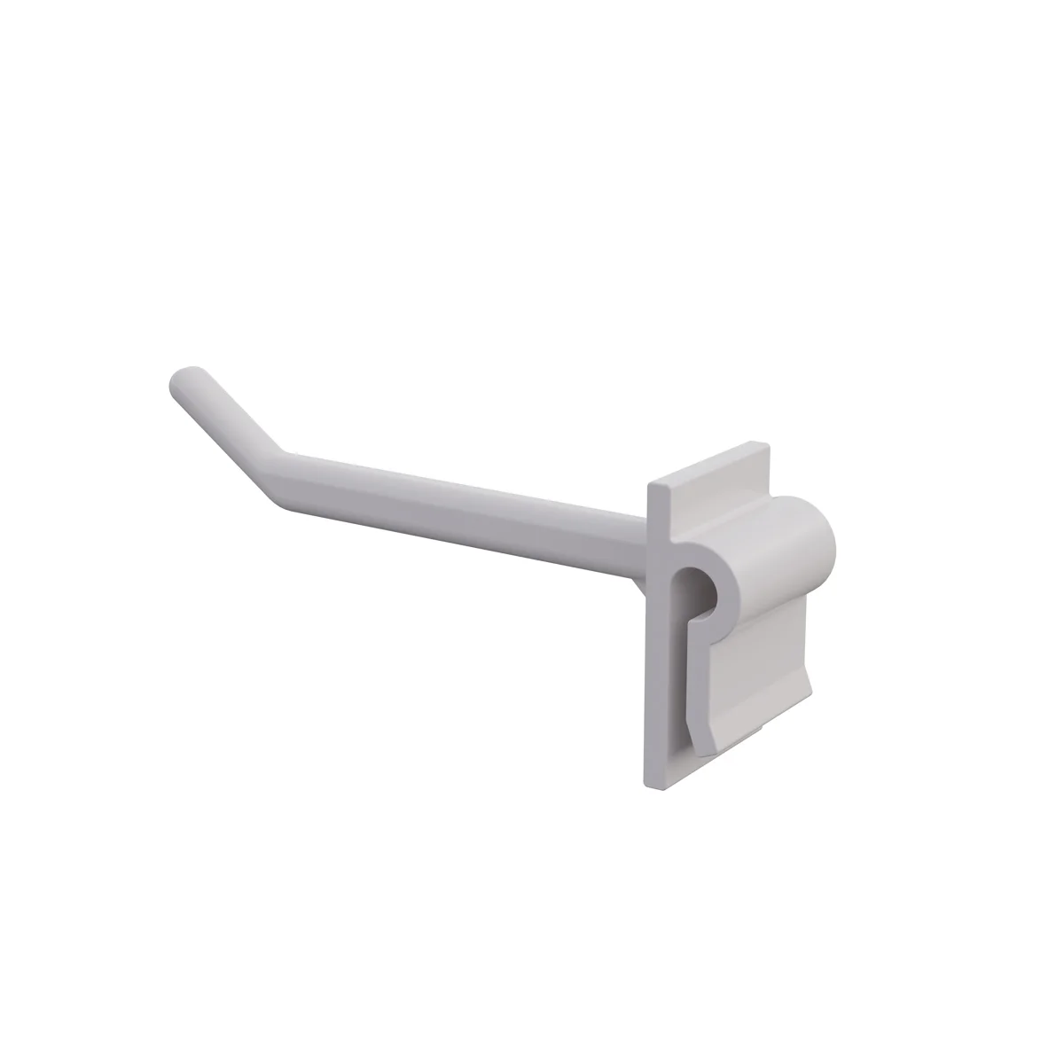 Yakka ilgak SINGLE HOOK-CR-65 oq, karton uchun, uzunligi 65 mm — 2-surat