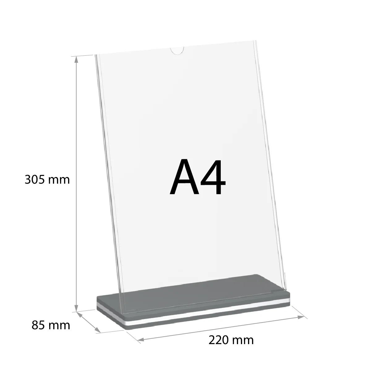 Менюхолдер SIGNHOLDER L-stand A4, цвет основания серый — фото 4