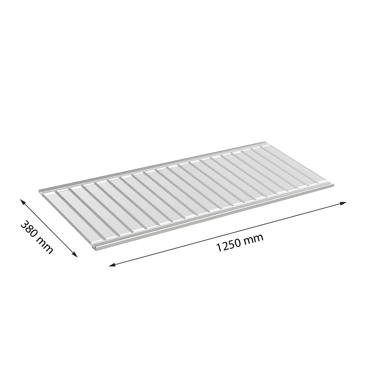 FR-SHEET rolikli tizim tokchasi, 1250×380 mm — 7-surat