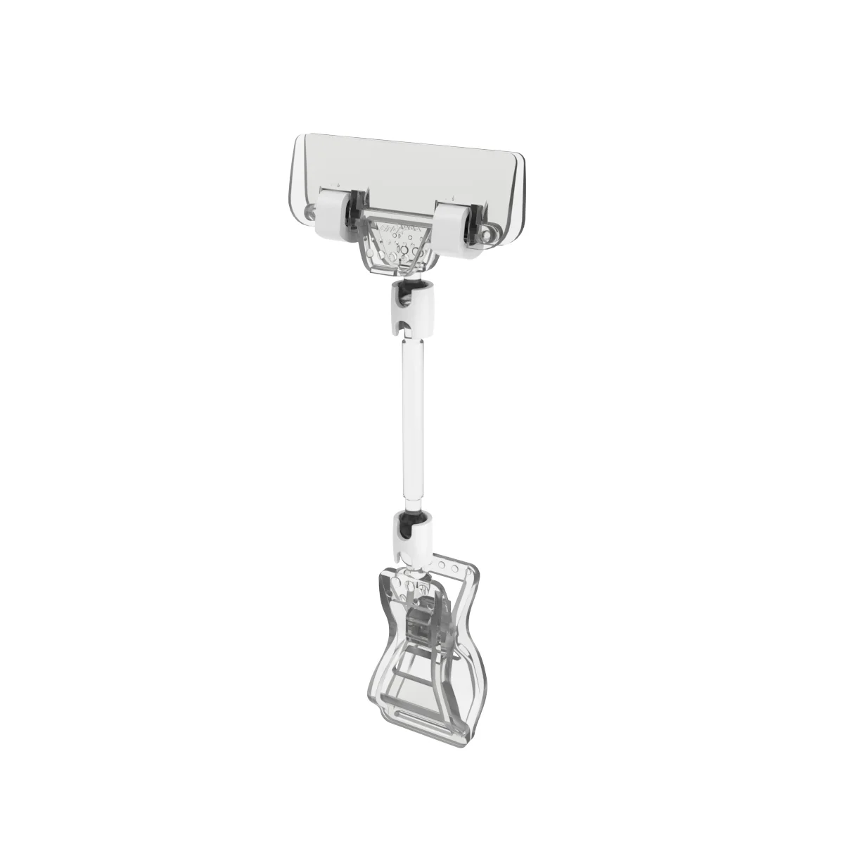 FX-CLAMP-SLIM, oyoqcha 50 mm, shaffof narx yorlig‘i ushlagichi