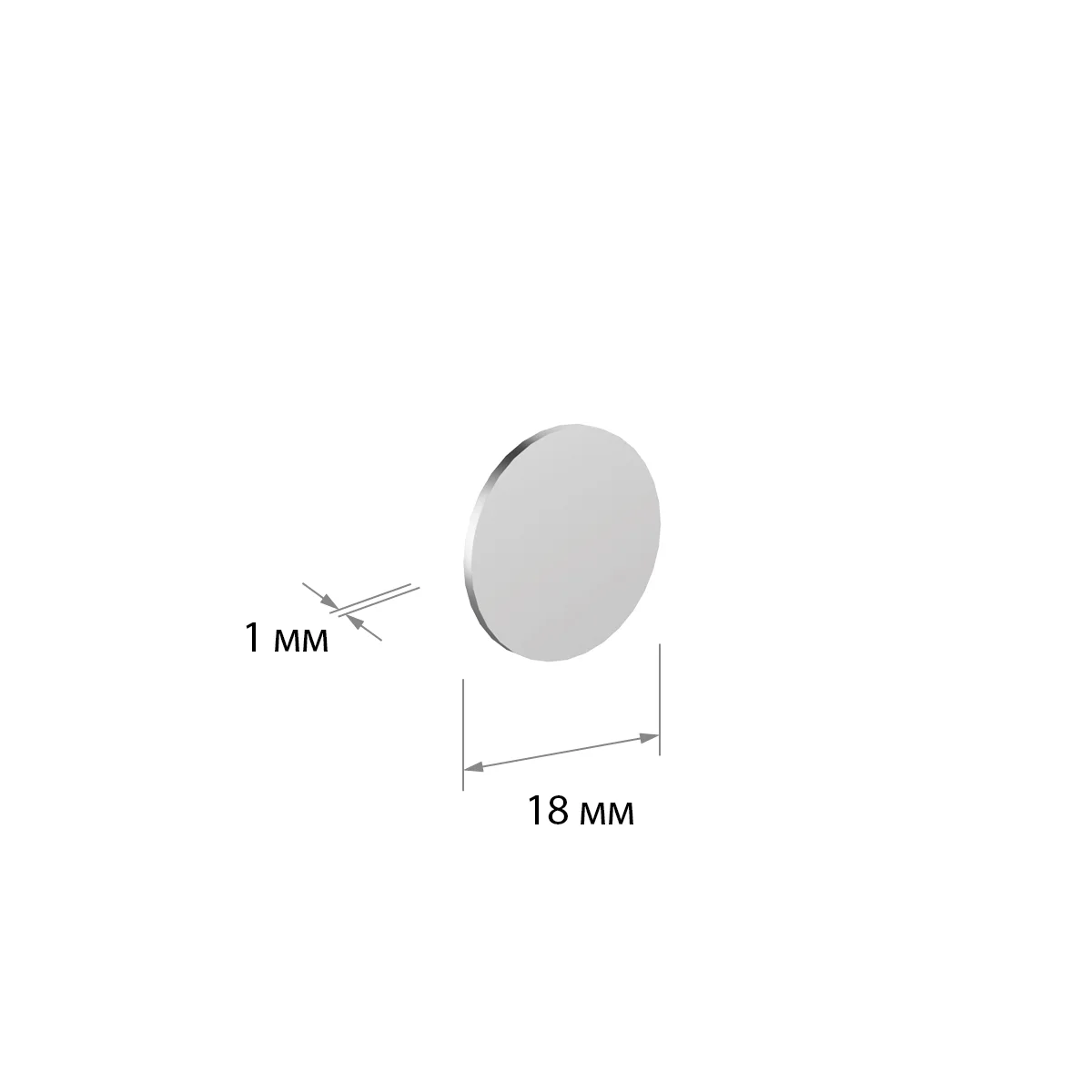 Magnit neodimiy disk 18x1 mm yopishtiruvchi asosli MAGNET-18 — 4-surat