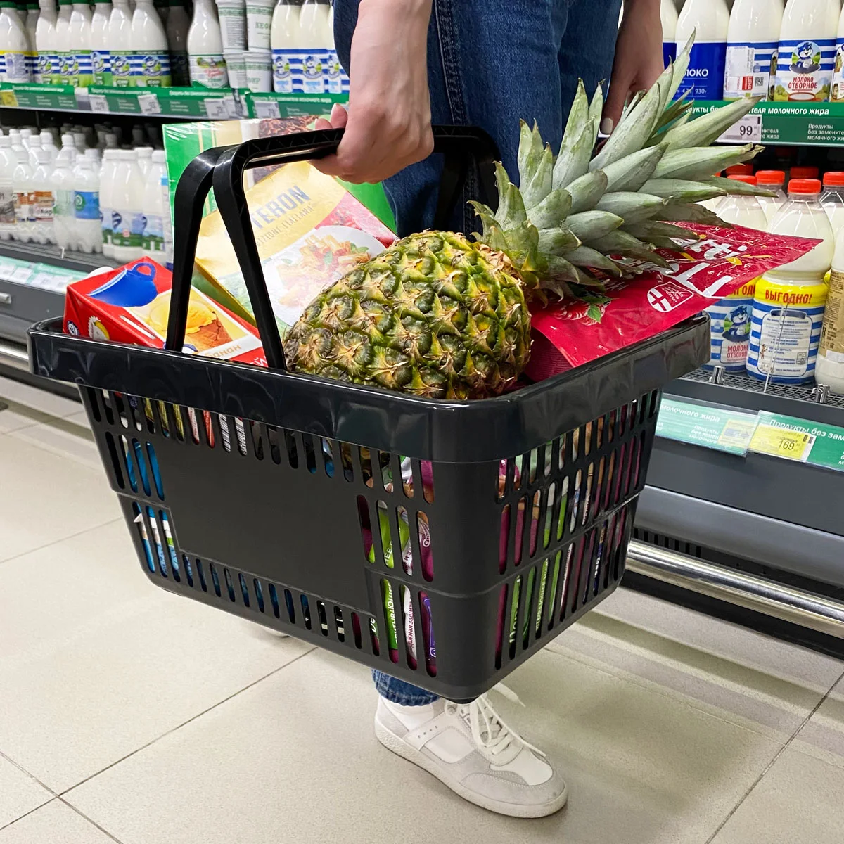 Kuchaytirilgan plastik savat ROCK, 20 litr, qora — 3-surat