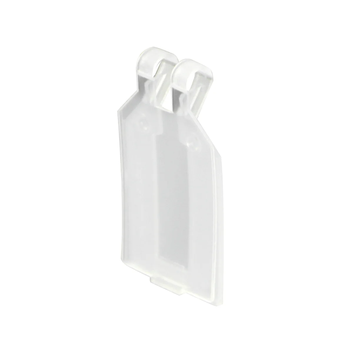 PP-TAG-SLIM ilgakka o‘rnatiladigan narx yorlig‘i ushlagichi, shaffof, 37 × 28 mm