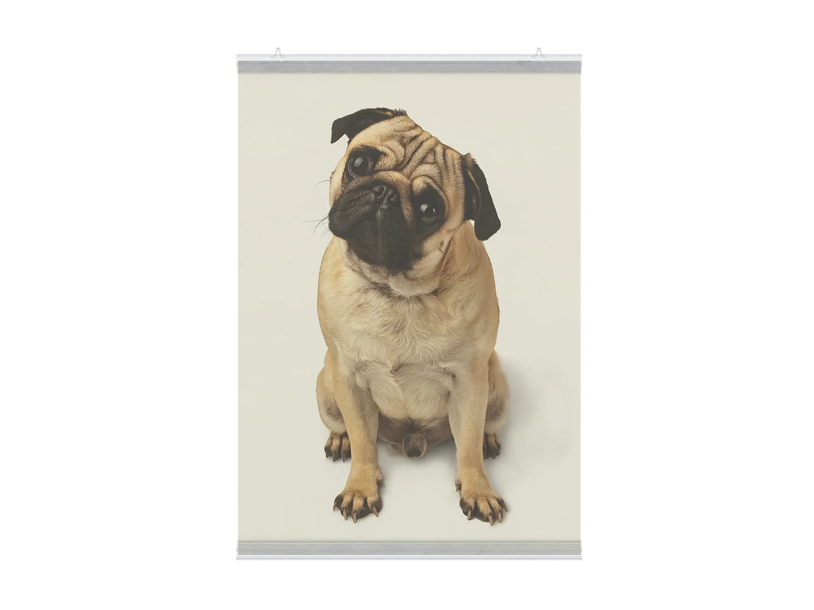 Plakatlar uchun profillar to‘plami GRIPPER-SET, uzunligi 1200 mm, shaffof — 4-surat