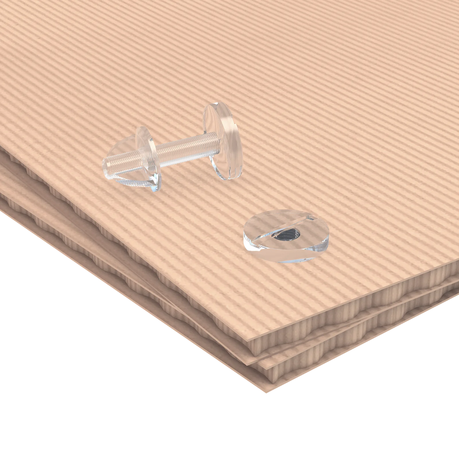 Gaykali bosma vint CLICK SCREW-25 uzunligi 25 mm, rangi shaffof — 4-surat