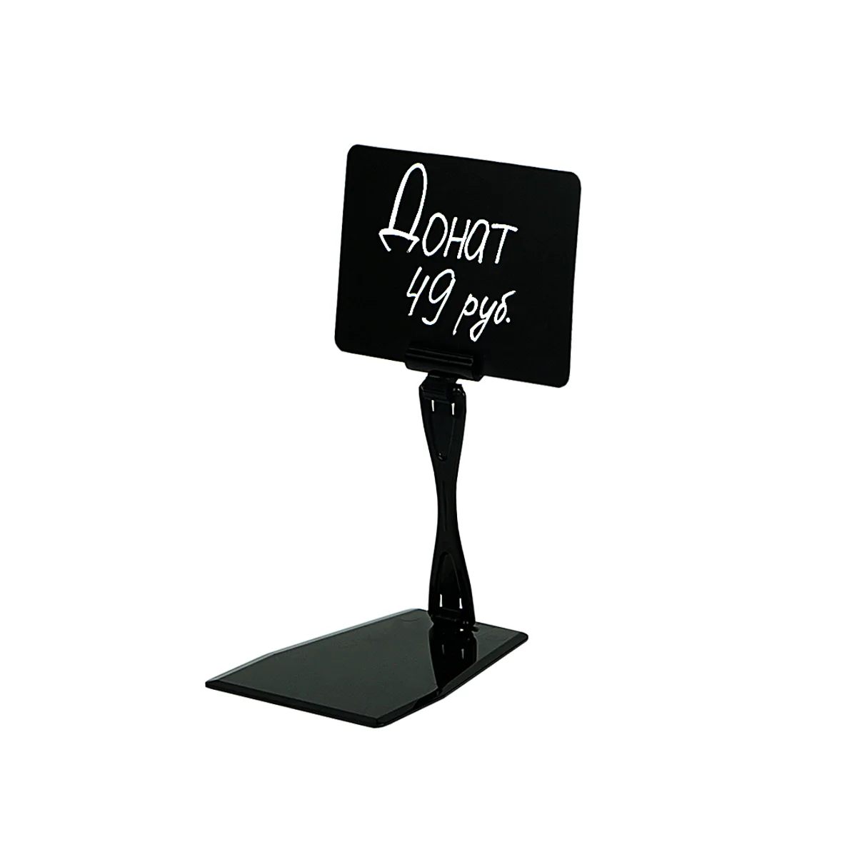 Ценникодержатель ДЕЛИ настольный DELI-UNBO-SET90 черный, табличкой A7 и маркером CRETA — фото 2