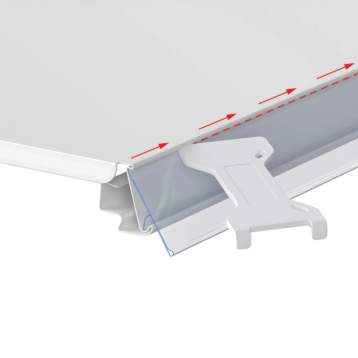 Narx yorlig‘i ushlagichi IMP39 shaffof, 1235 mm — 5-surat