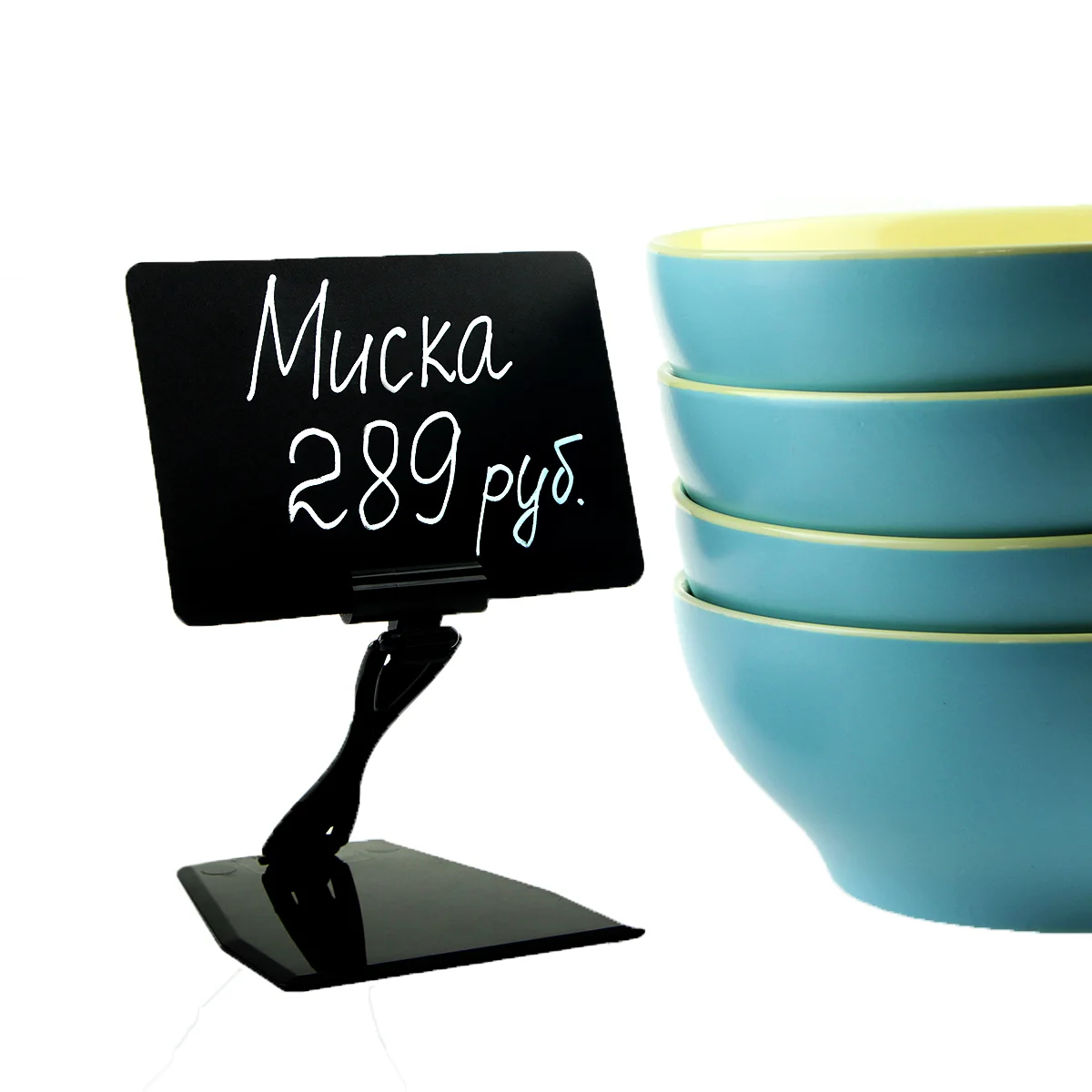 DELI-UNBO-SET90 stol usti narx yorlig‘i ushlagichi, qora — 4-surat