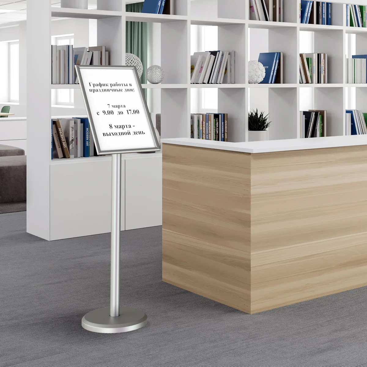 ALUSNAP-STAND buriluvchi reklama stendi, A3 — 6-surat