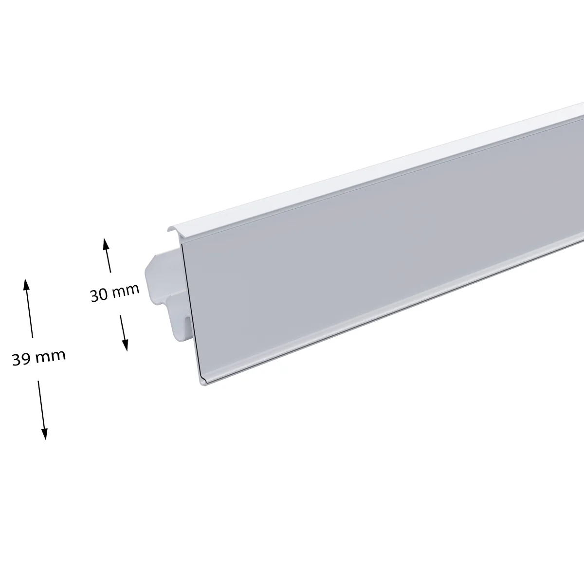 LST39 ikki holatli narx yorlig‘i ushlagichi, oq, 1238 mm — 4-surat