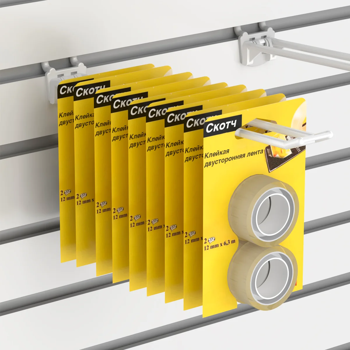 Qo‘sh plastik konsol DOUBLE HOOK 250, uzunligi 250 mm — 2-surat