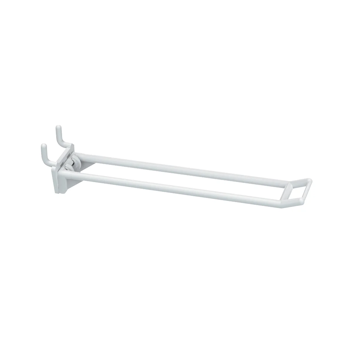 Крючок двойной DOUBLE HOOK-MP-100, белый, в перфорацию, длина 100 мм
