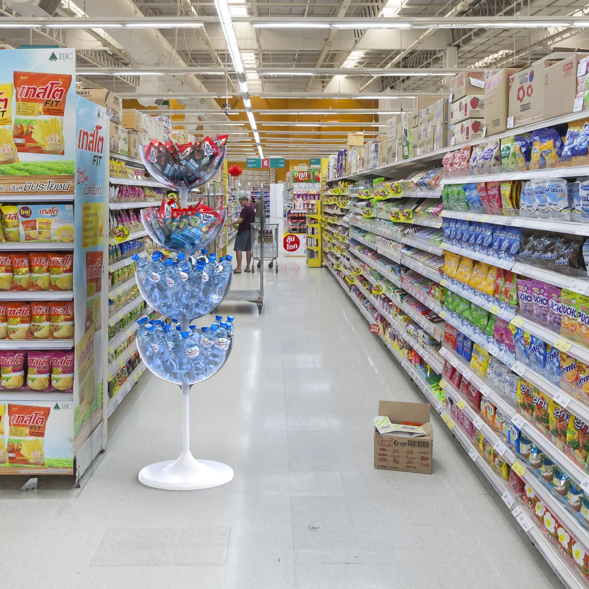 Namoyish stendi UNIBOWL-TOWER-4, oq — 2-surat