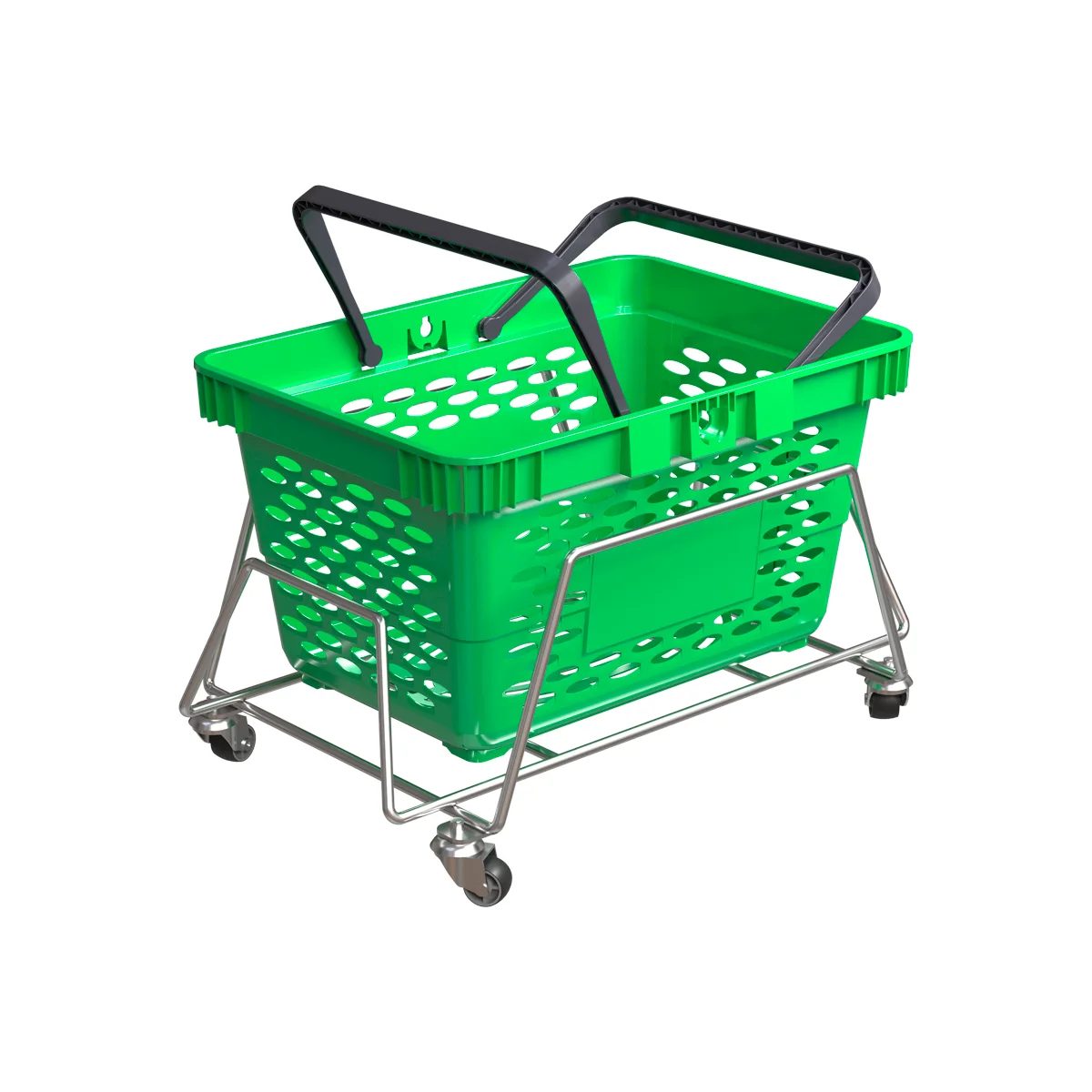 Savatlarni taxlash uchun g‘ildirakli BASKET STACKER tagligi — 2-surat