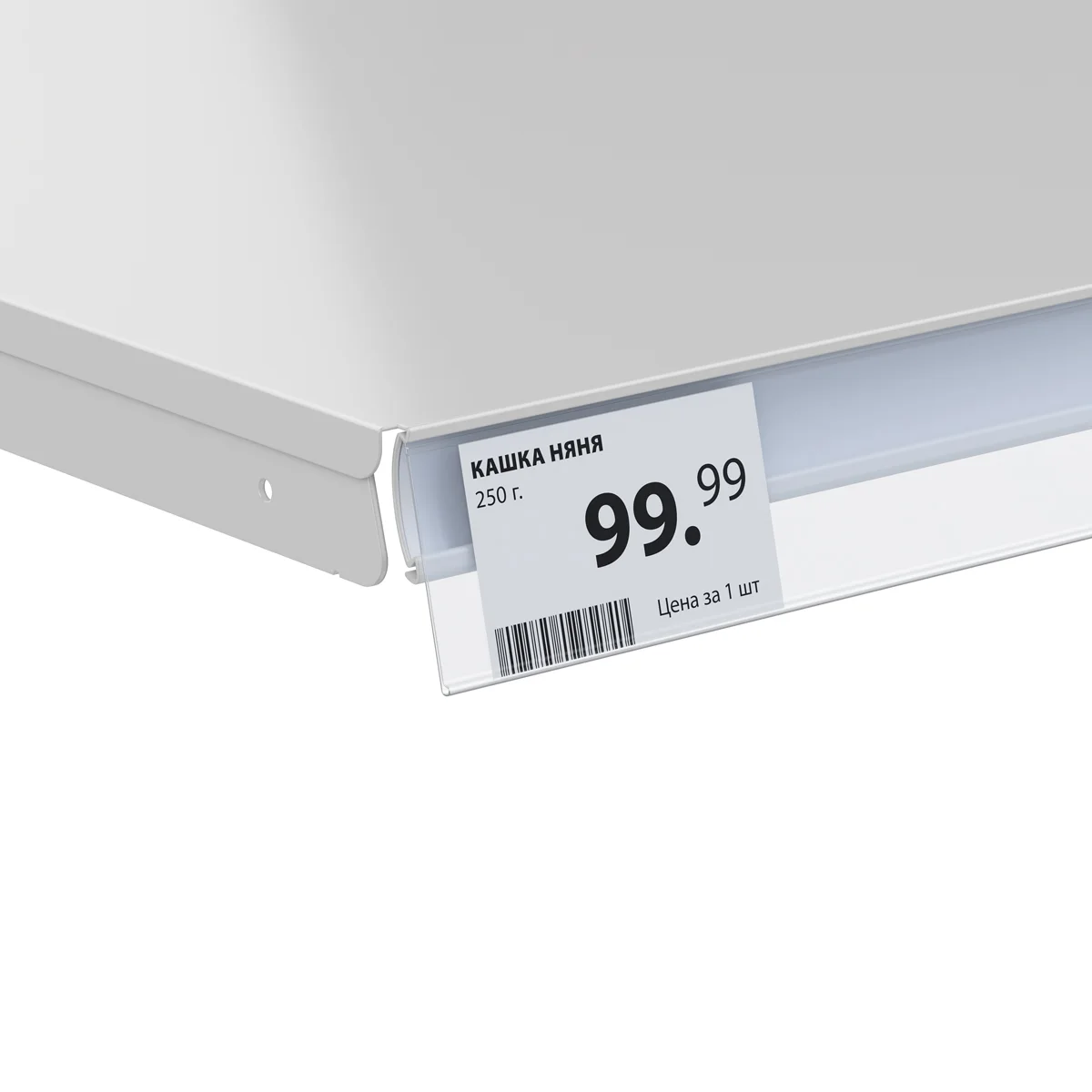 Narx yorlig‘i ushlagichi IP60, uzunligi 1235 mm, rangi shaffof — 3-surat