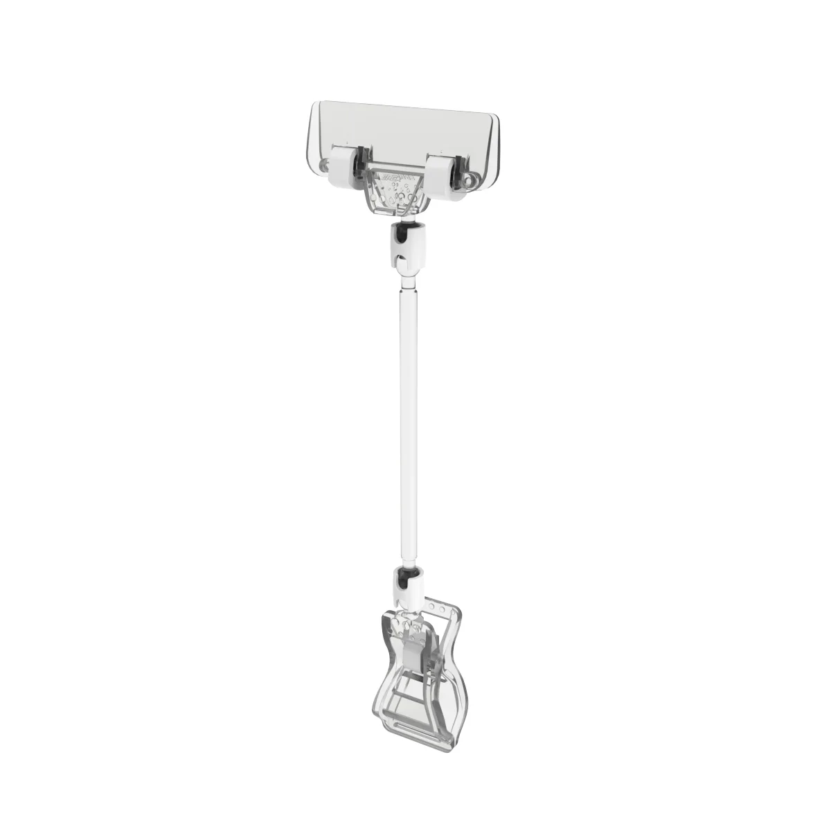 FX-CLAMP-SLIM, oyoqcha 100 mm, shaffof narx yorlig‘i ushlagichi