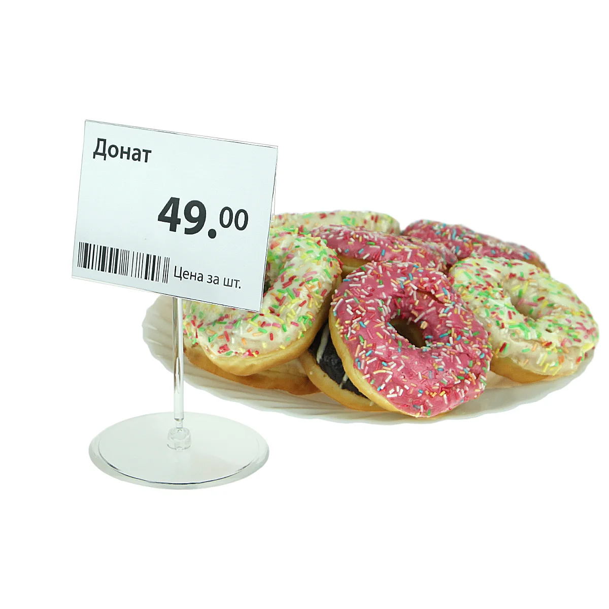 DELI-PRICER 105x75 gorizontal PET narx yorlig‘i cho‘ntagi, qadoqda 20 dona — 2-surat