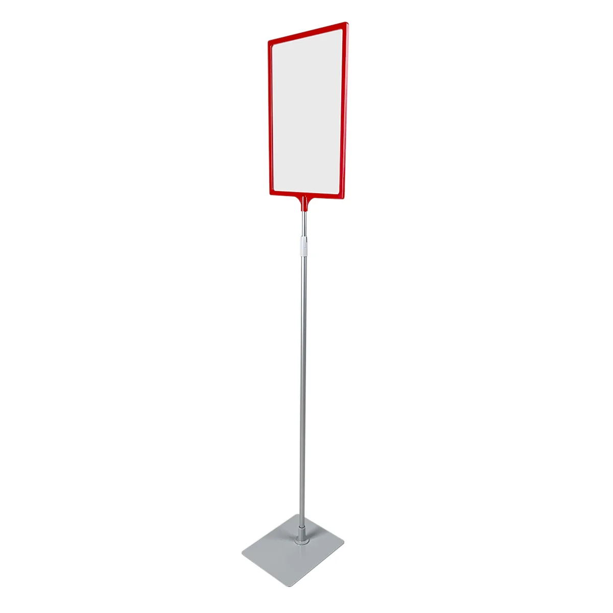 BASE-ML taglikli PFT-A4 pol stendi, 1100-1400 mm, qizil — 1-surat