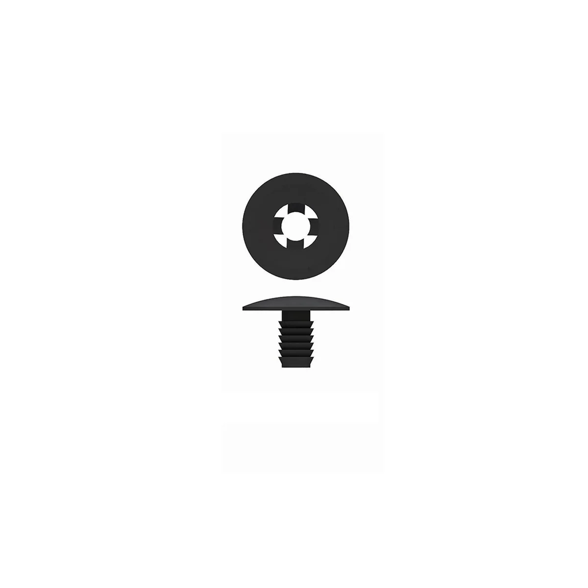 Perchin vinti QUICK LOCK-8, polipropilen, qora — 2-surat