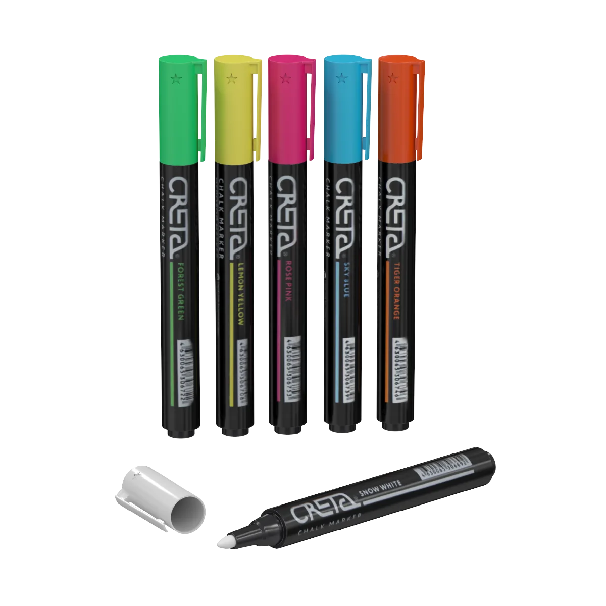 CRETA COLOUR MIX, 6 rangdagi bo‘r markerlari to‘plami — 1-surat