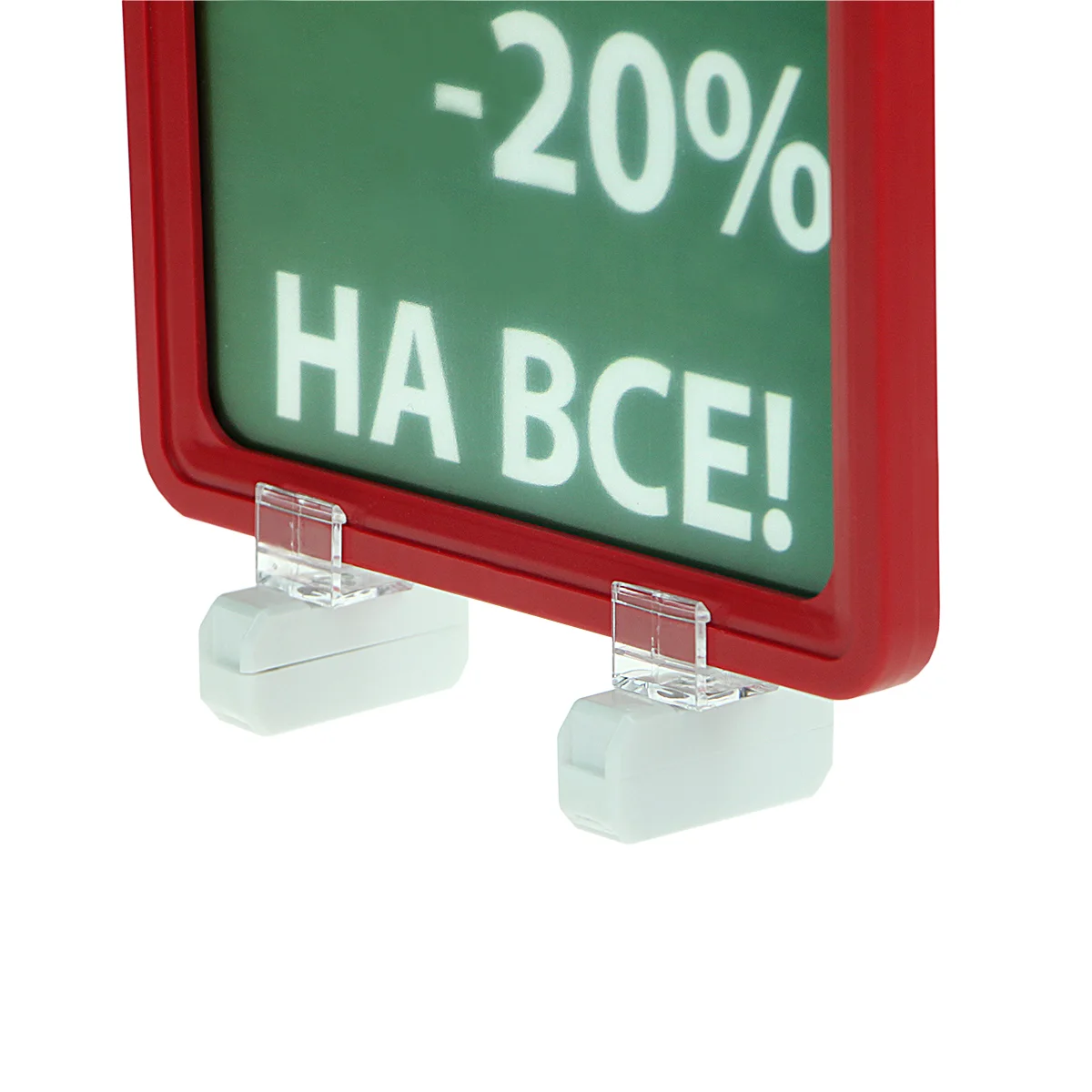 MAGNET-MINI axborot stendi to‘plami, PF-A5 ramkali, qizil — 3-surat
