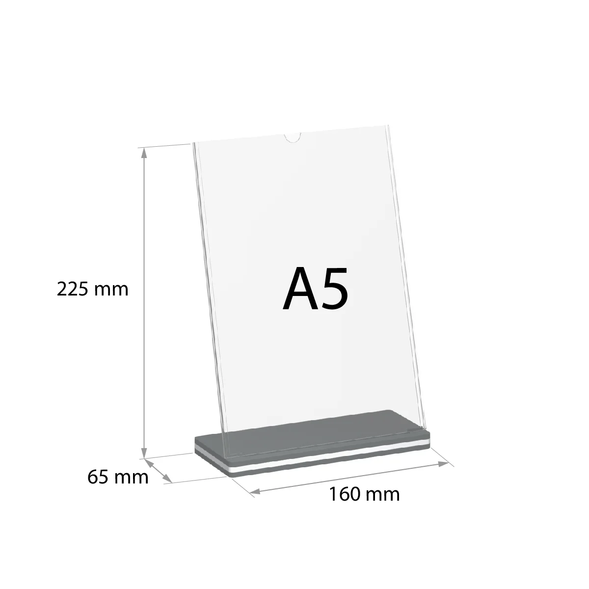 Менюхолдер SIGNHOLDER L-stand A5, цвет основания серый — фото 4