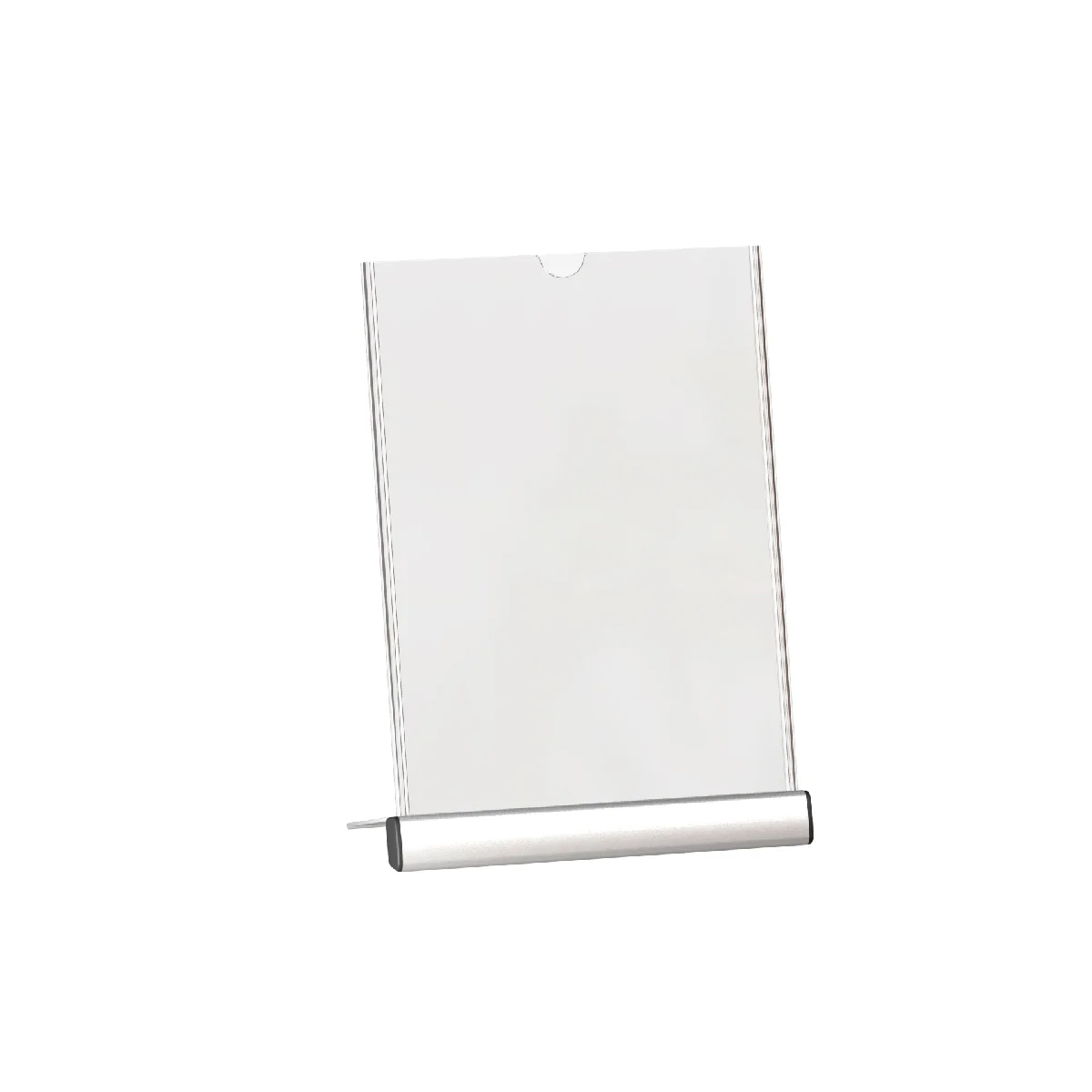 SIGNHOLDER ALU-stand A5 menyu ushlagichi, tagligi kulrang