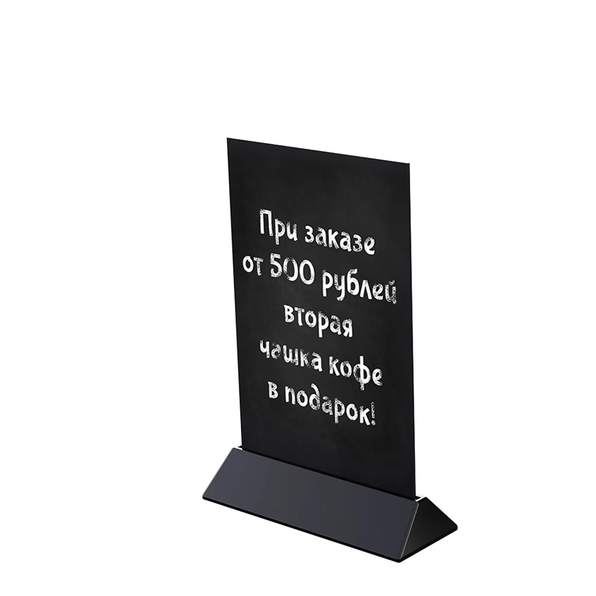 COLOR MENU BOARD A5 bo‘r taxtali stol usti lavhasi, tagligi qora (qadoqda 20 dona) — 2-surat