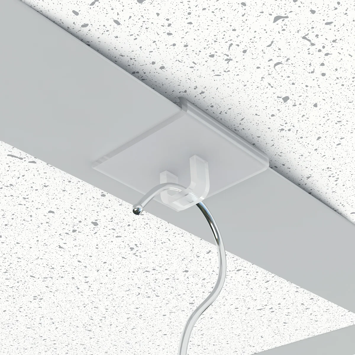 Osma shift yo‘naltirgichlariga mahkamlash uchun CEILING CLIP halqasi, qadoqda 20 dona — 2-surat