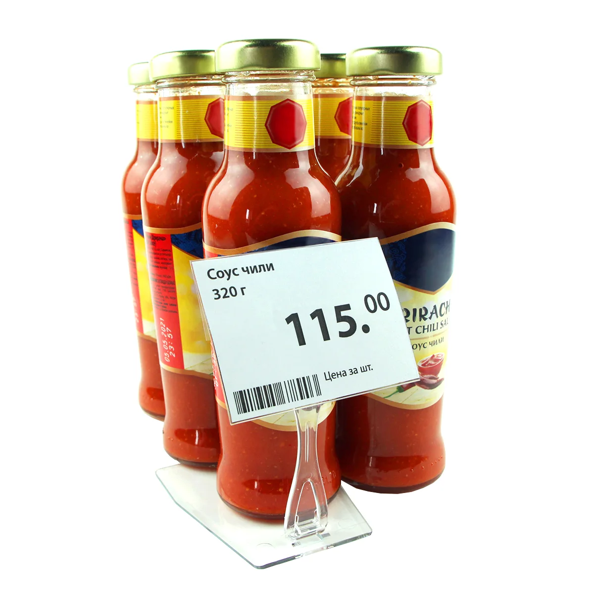 DELI-PRICER 80x60 gorizontal PET narx yorlig‘i cho‘ntagi, qadoqda 20 dona — 2-surat